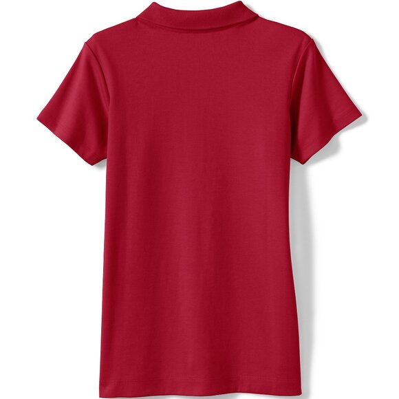 NEW Lands' End Little Girls Polo Shirt Short Sleeves Classic Red Color size 4 XS - Picture 2 of 7